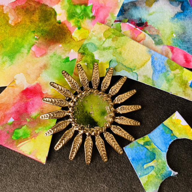 Tourne SoL Gold - Broche