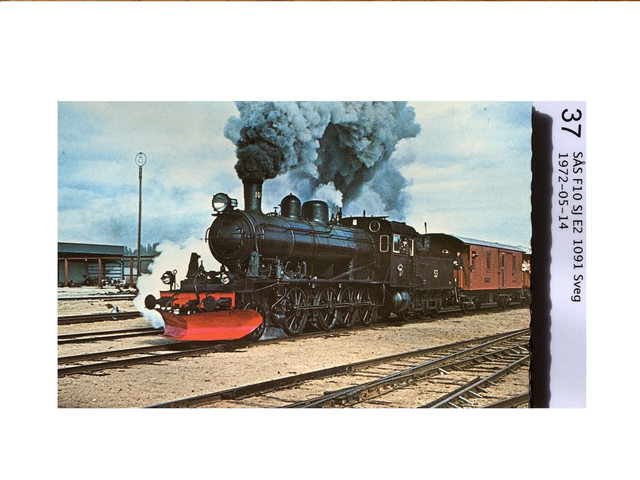 37. SÅS:s F10 SJ E2 1091 SVEG 1972-05-14