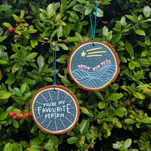 Wooden circle - Hanging decoration