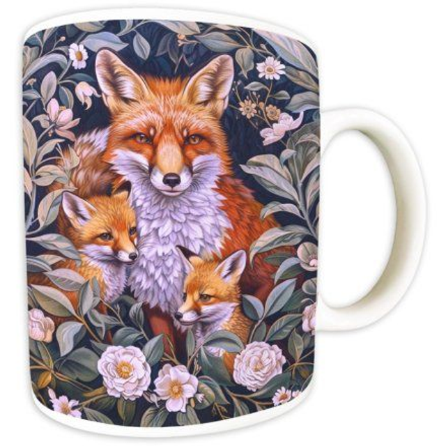 William Morris Vixen & Cubs Mug – Fox Design 9.5cm