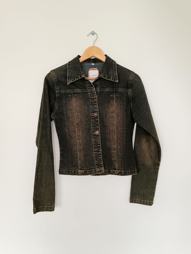 Veste en jean délavé Y2K