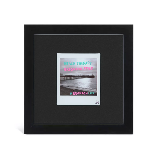 Framed Beach Therapy Brighton Style Instax Artwork
