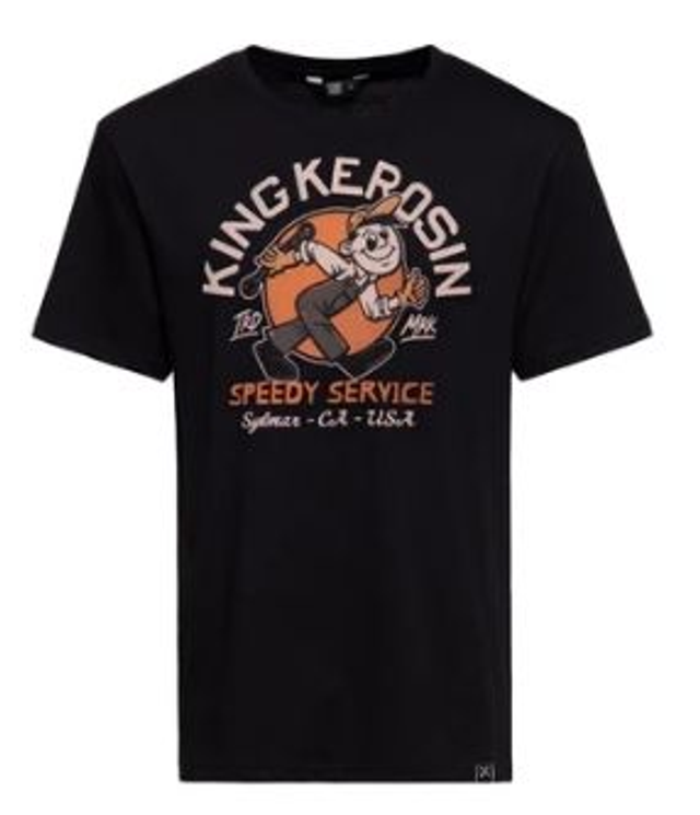 T-shirt noir homme Speed service