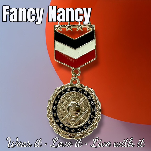 Red, white &amp; blue medal brooch - Fancy Nancy Fashion