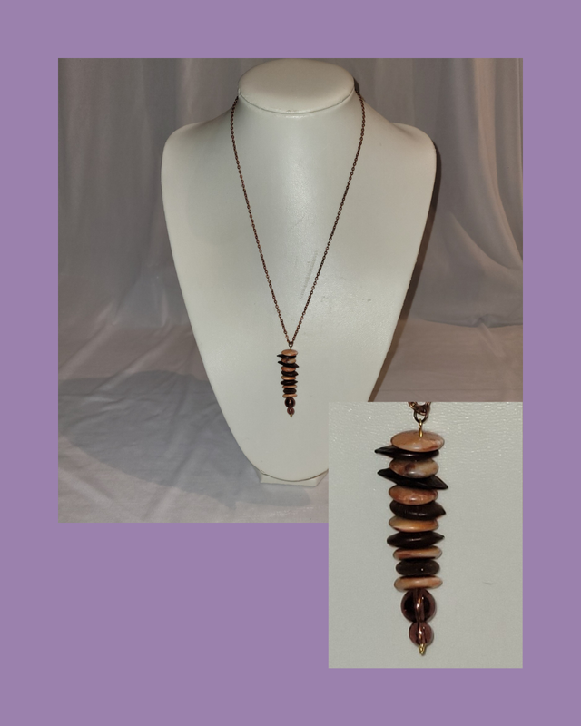 Wood Stacked Pendant