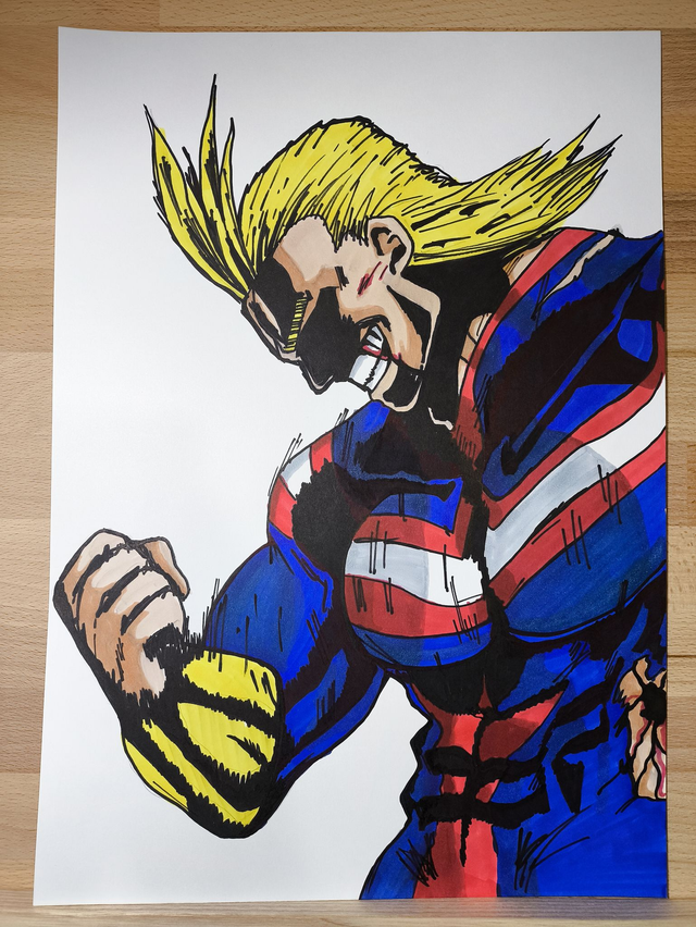 Markers All Might &quot;My Hero Academia&quot; A3