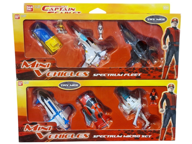 Captain Scarlet mini vehicles Spectrum Fleet micro set