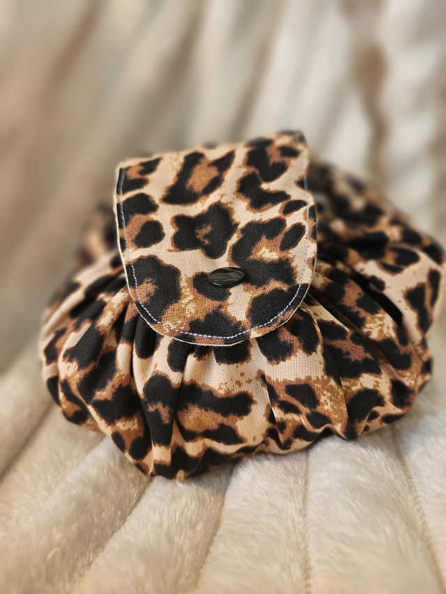 Bourse à maquillage "Léopard "