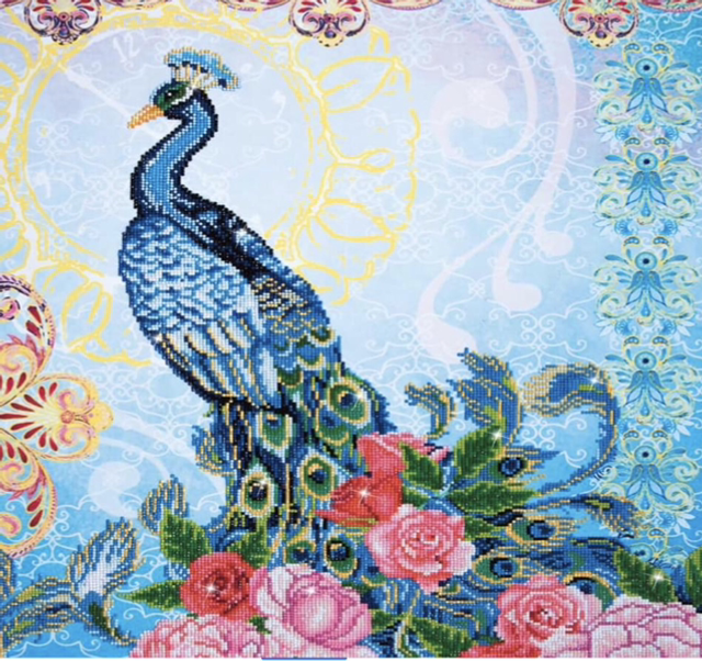 Diamond Dotz Painting Kit: Exotic Peacock