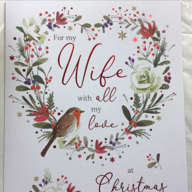 Christmas Wife (Robin in Wreath) NQ