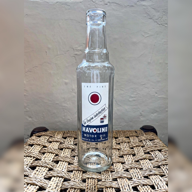 1950’s Regent/ Caltex Havoline One Pint Motor Oil Bottle