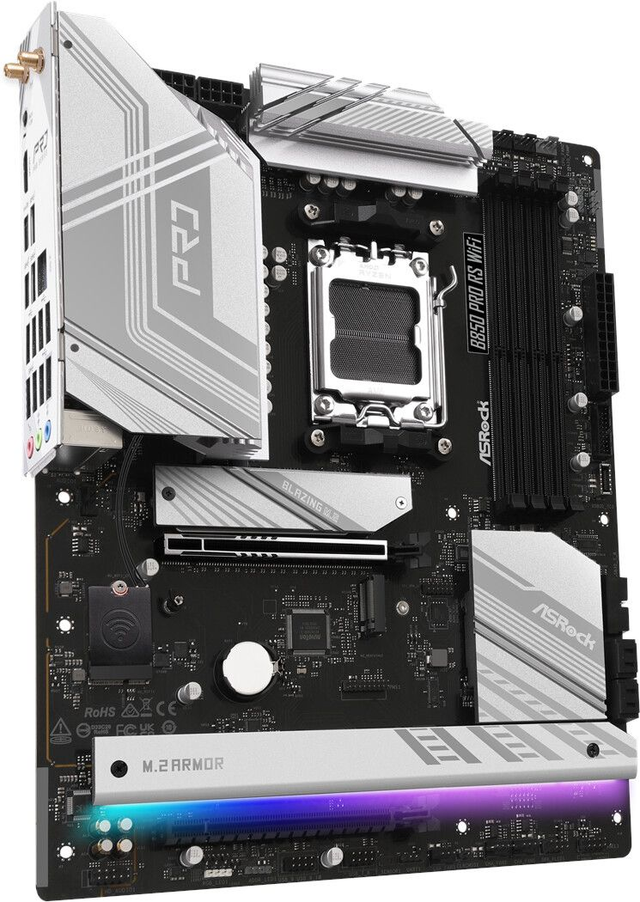 02.2.0126 – Scheda Madre ASRock B850 Pro RS WiFi – ATX professionale nera con WiFi 7 per Ryzen 7000/8000/9000