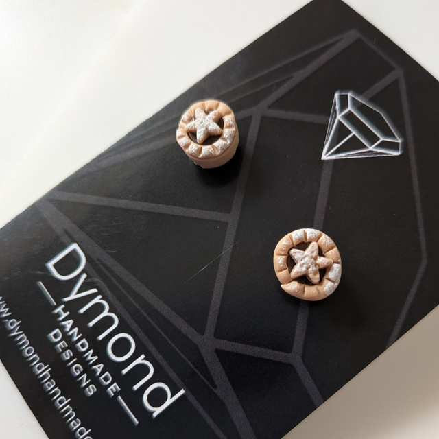 Christmas Mince Pie Stud Earrings