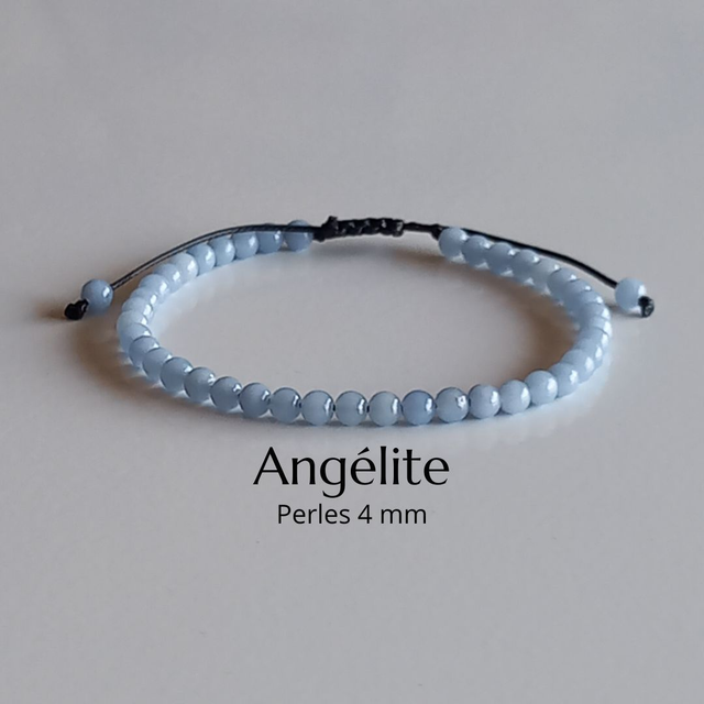 Bracelet ajustable en Angélite