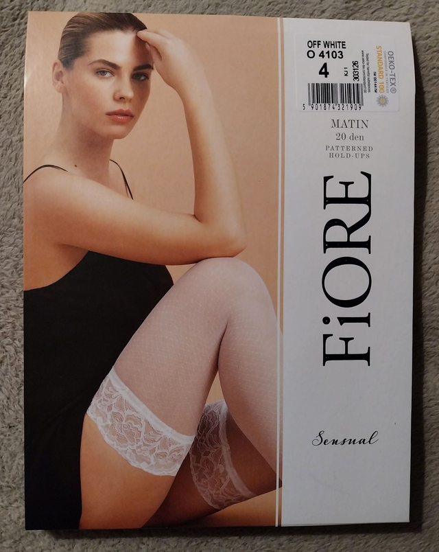 Bas blancs auto-portants "Matin"