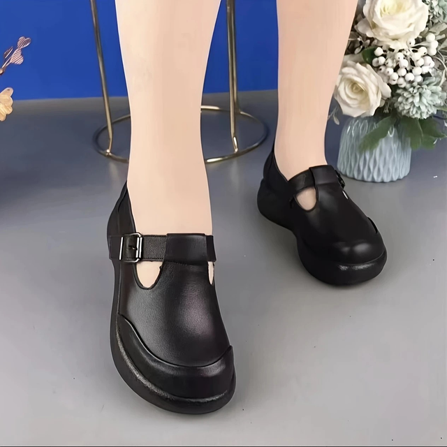 Women's Casual Mary Jane Shoes with Adjustable Hook