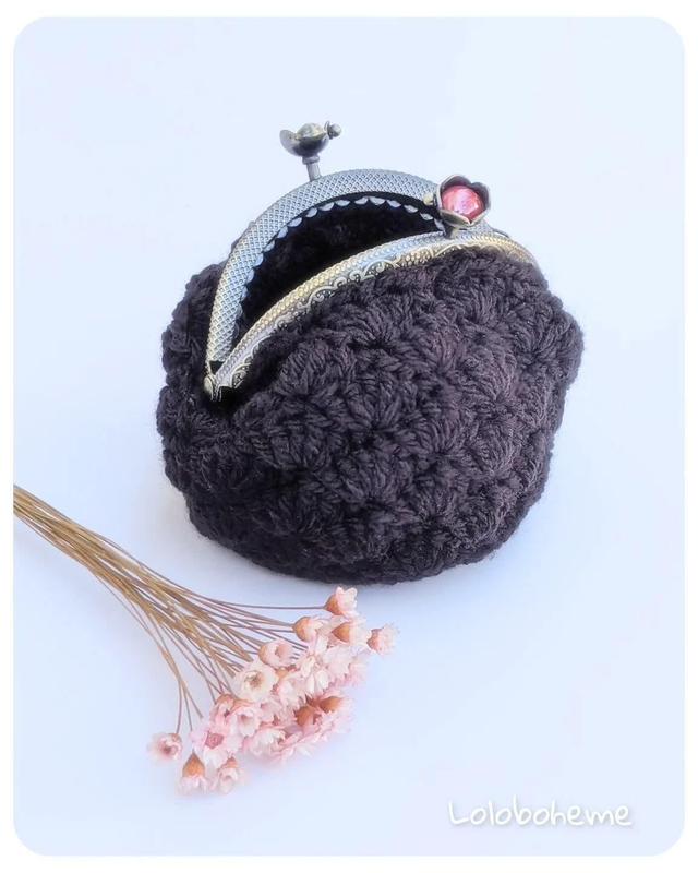 Petite bourse en crochet