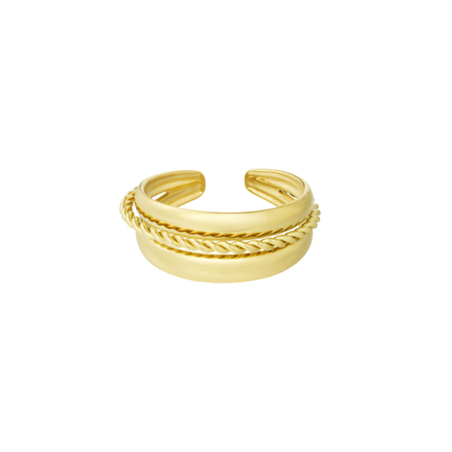 Ring triple goud