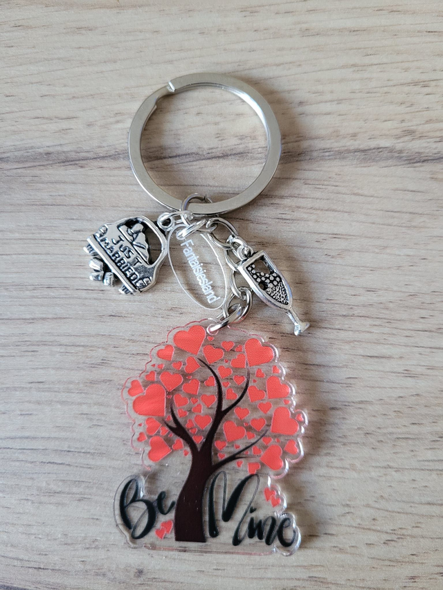 Porte-clés argenté - Be Mine