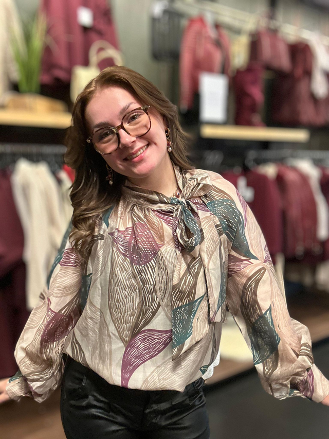 Blouse Evy taupe