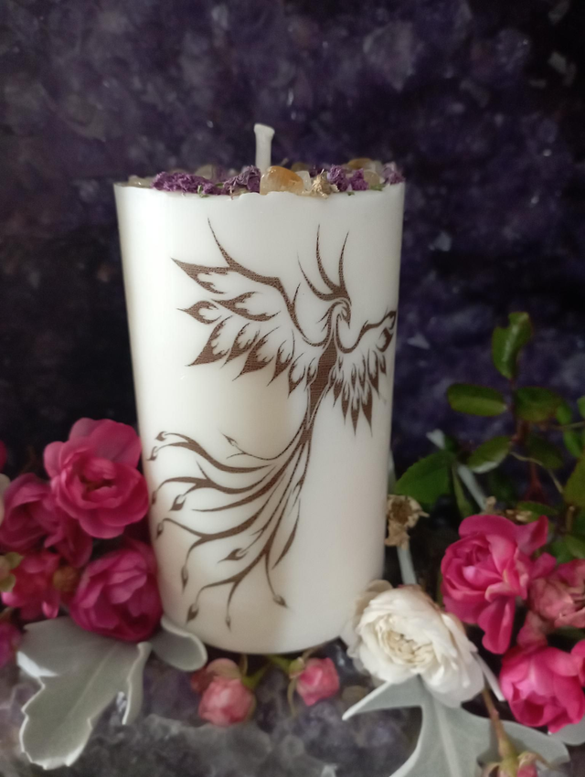 Bougie pilier Phénix 