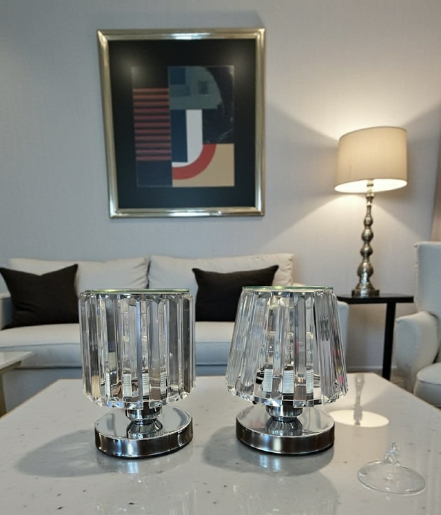 Glass &amp; Silver Electric Wax Warmer 