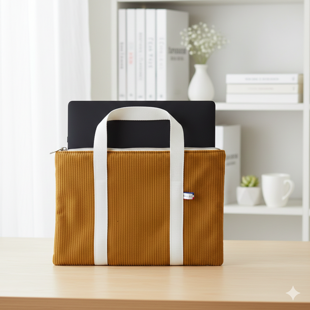 Sac ordinateur - Ocre