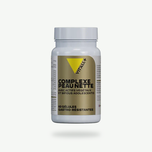 Complexe Peau Nette 60 gelules | VITALL+ | Anti-Imperfections &amp; Microbiote
