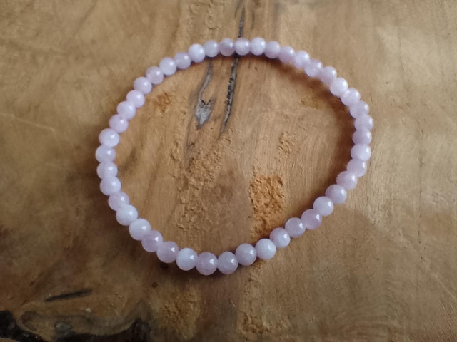 Bracelet Kunzite - 4 mm