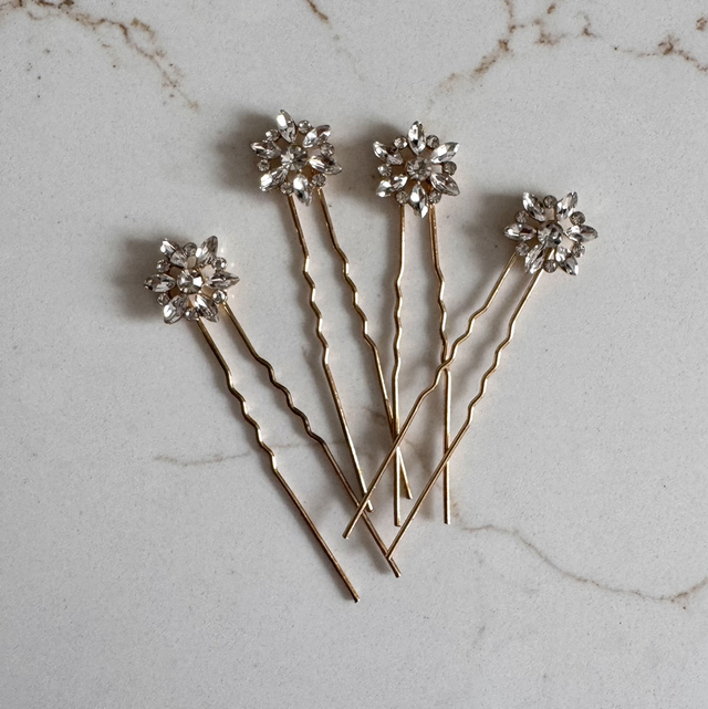 Delilah Crystal Hair Pins