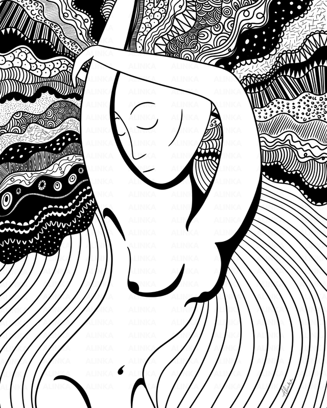 "Does our hair hold memories?" 8x10 print