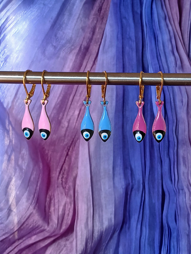 Boucles d'oreilles petit poisson (coloris au choix)