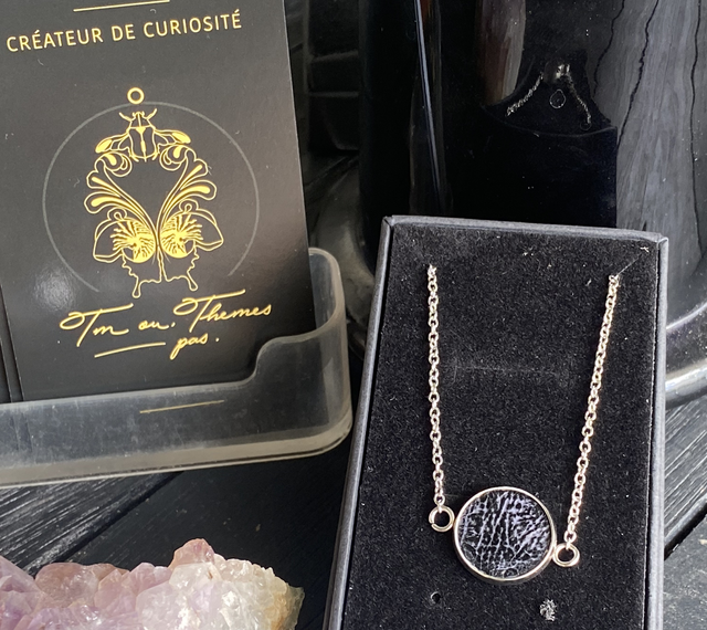 Bracelet et cuir d’alligator teinté