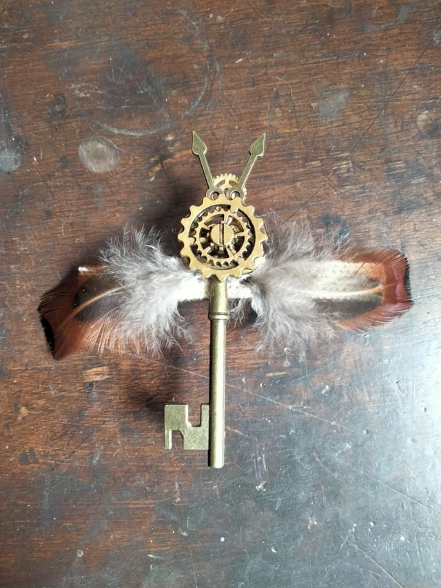 Barrette pour cheveux steampunk 