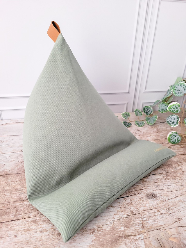 Berlingot de lecture kaki-broché-