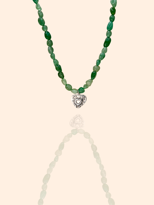 Collier "COEUR EMERAUDE"