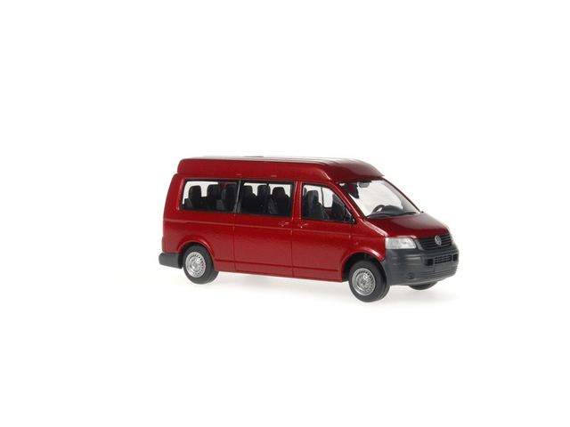Volkswagen T5 bus rouge métallisé Rietze 21510 H0