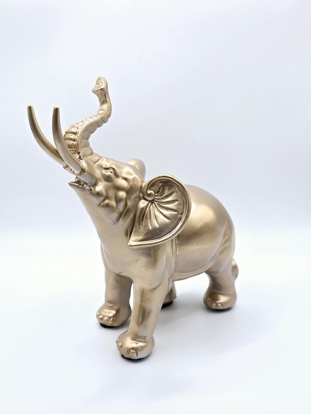623. Gold Elephant Ornament 