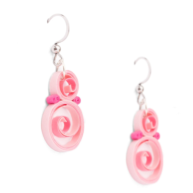 Mini volute rose tendre