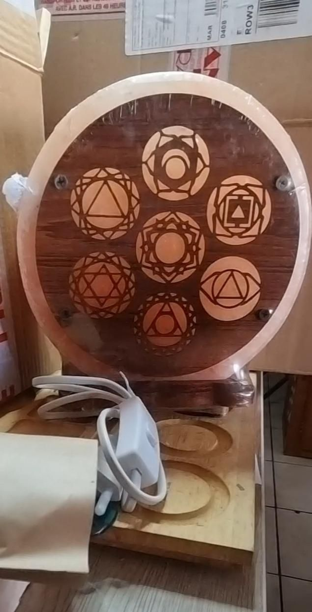 Lampe de sel 7 chakras