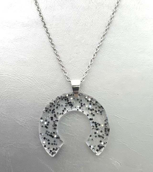 Collier Glitter BW clair