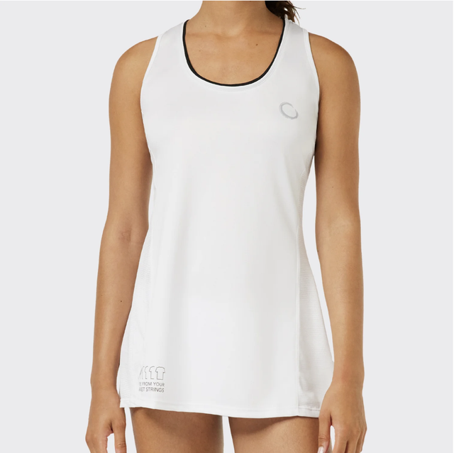 #Zip ∞Athletic White Ultramesh Dress [Made from Strings]