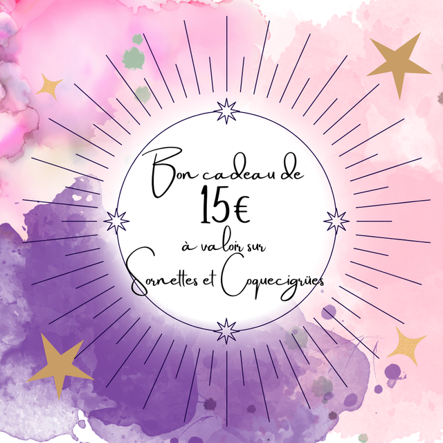 Bon cadeau de 15€