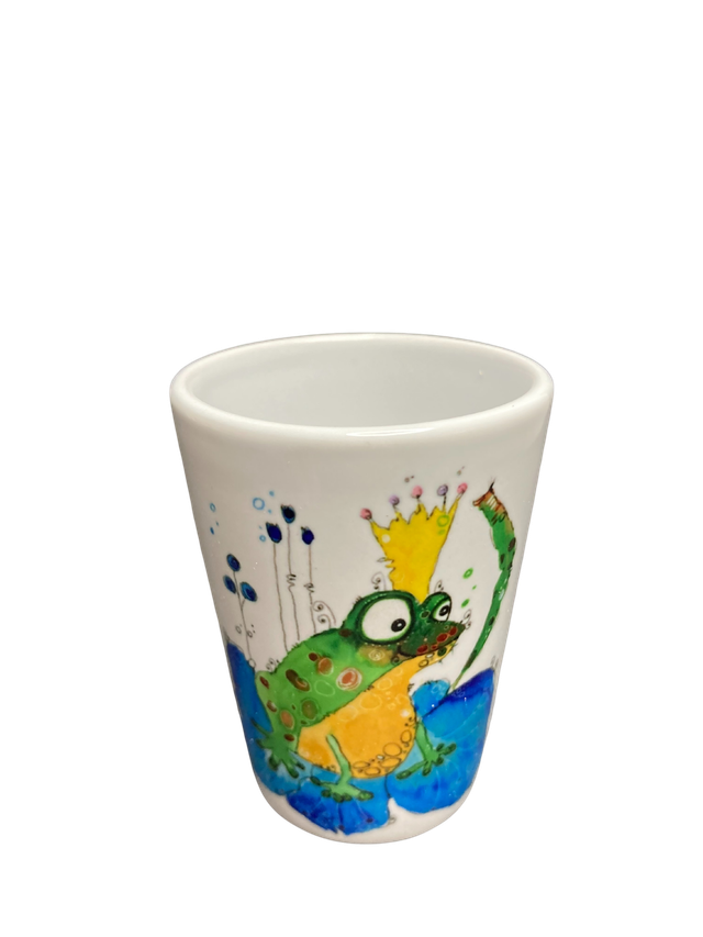 Schnapsglas Keramik "Froschkönig"