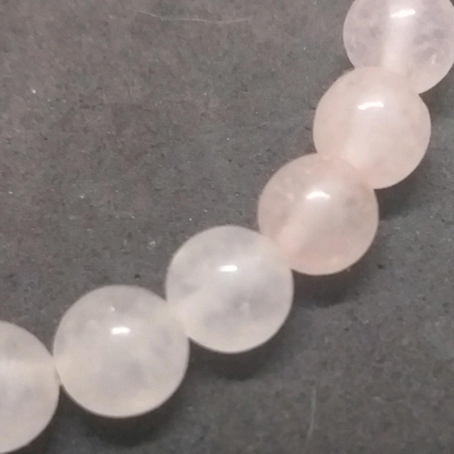 Perle de quartz rose 