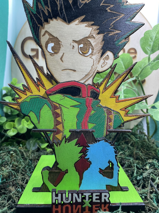 Figurine Hunter X Hunter, Gon. En bois.