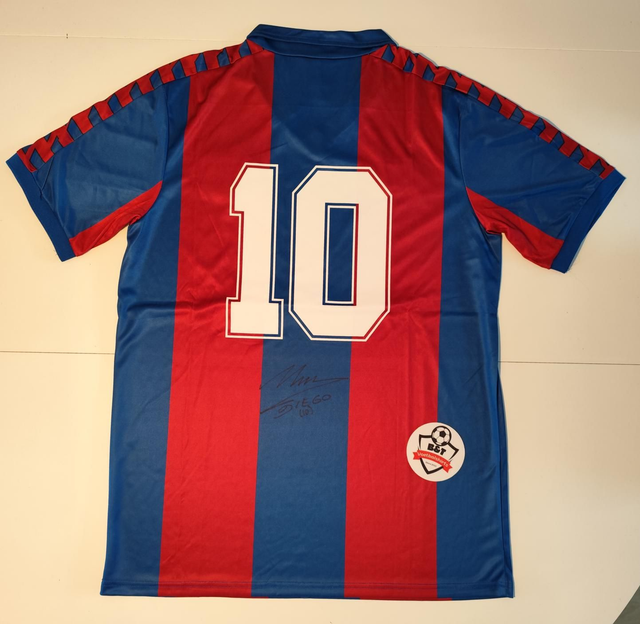 Gesigneerd Diego Maradona FC Barcelona Retro Shirt