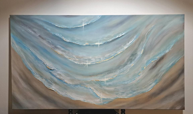 Akryylimaalaus Meren kutsu 135 × 75 × 3,8