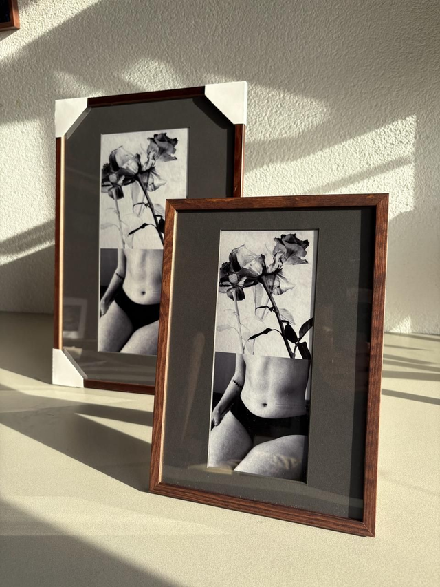 Growth from the void + frame and dark grey pass partout