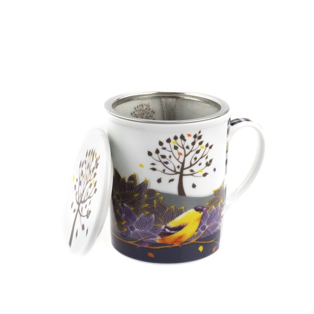 Taza con infusor "Otoñal"